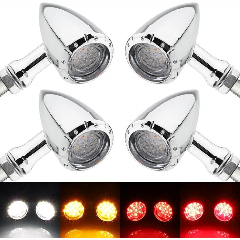Bike Light Front Rear - Luz LED de intermitente delantera y