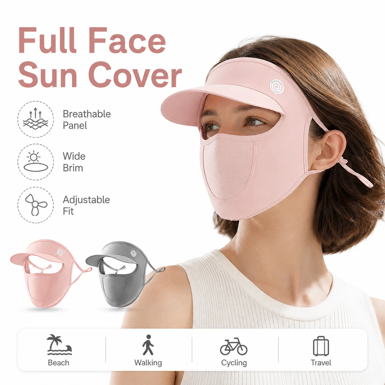 Cycling Loop - Máscara de Protección Solar Facial Completa