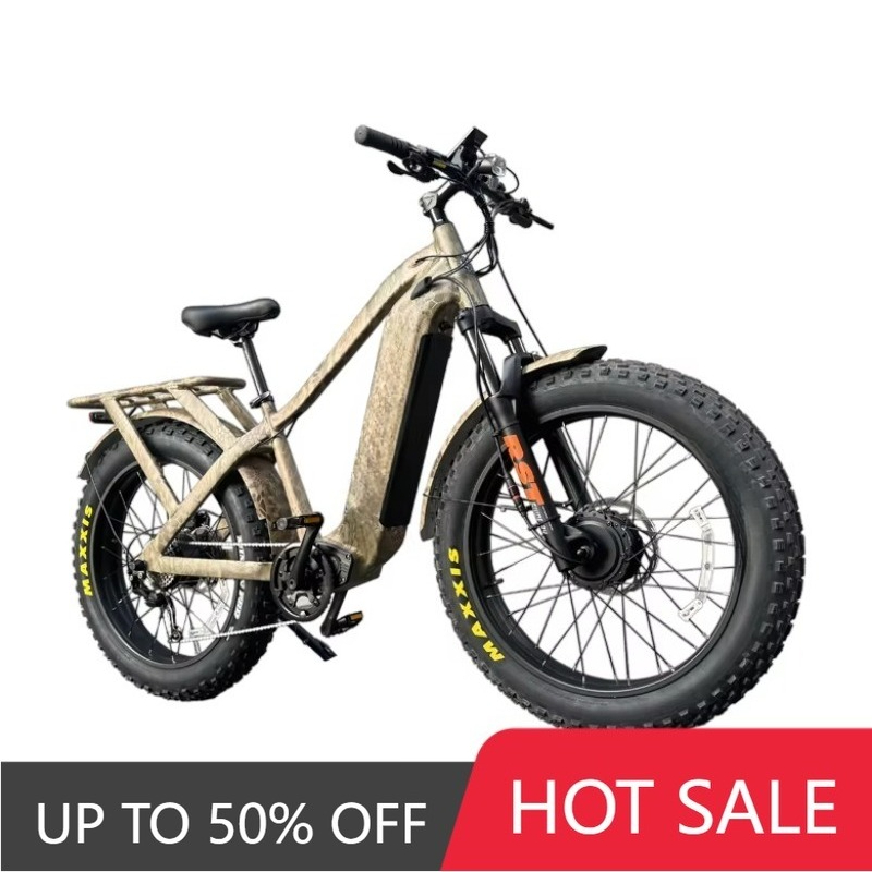 Bike Light Front Rear - Bicicleta eléctrica retro con doble motor,