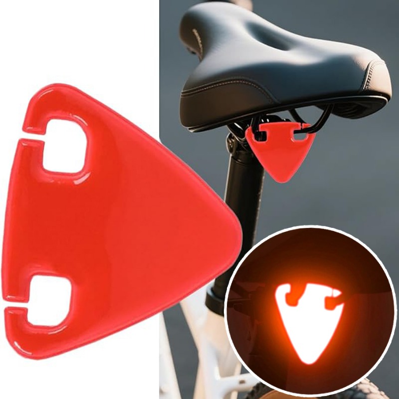 Commuting By Bike - Accesorio Reflectante Triangular Rojo para Asiento