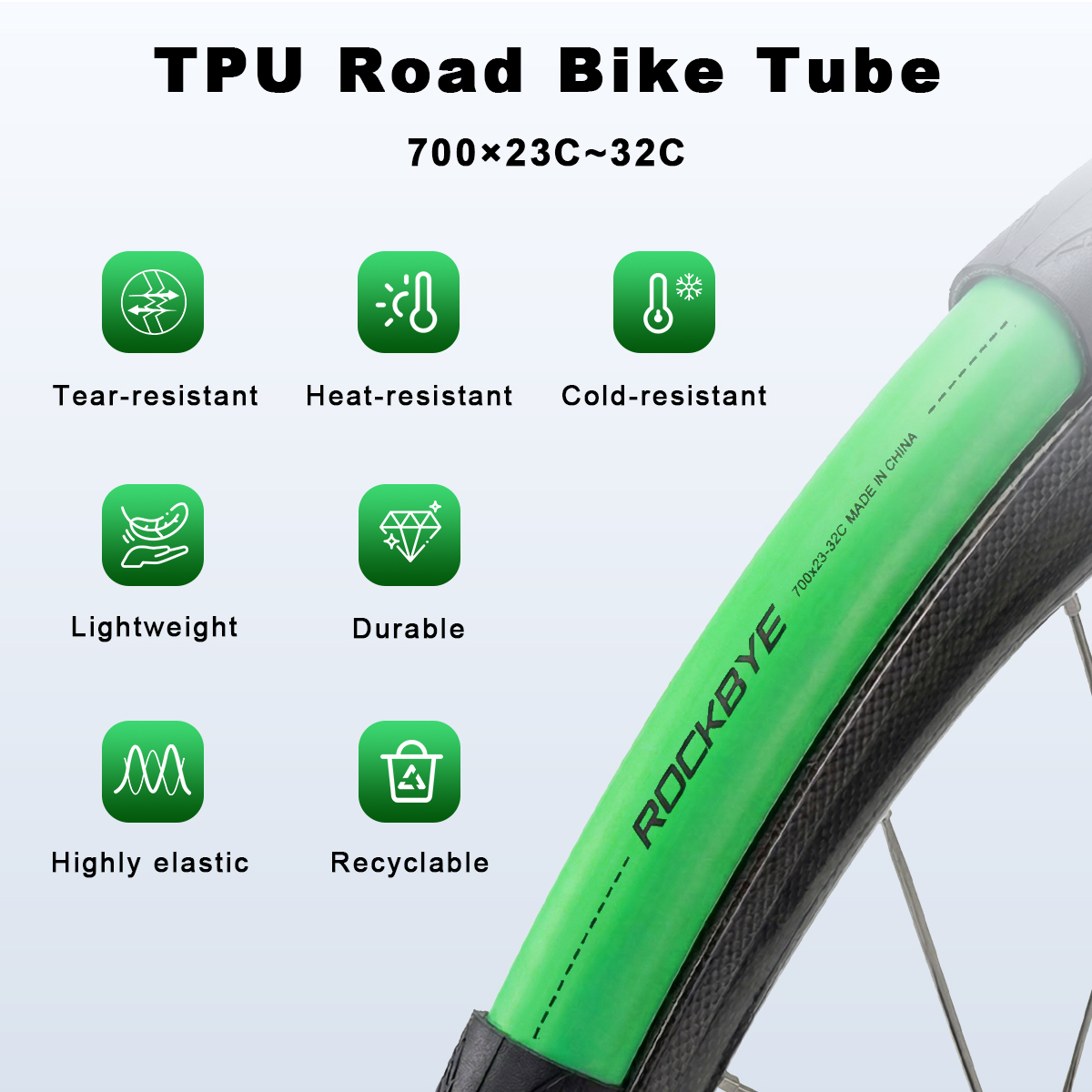 Cámara de aire Rockbye TPU par - Inner Tube 700C reseña y precio