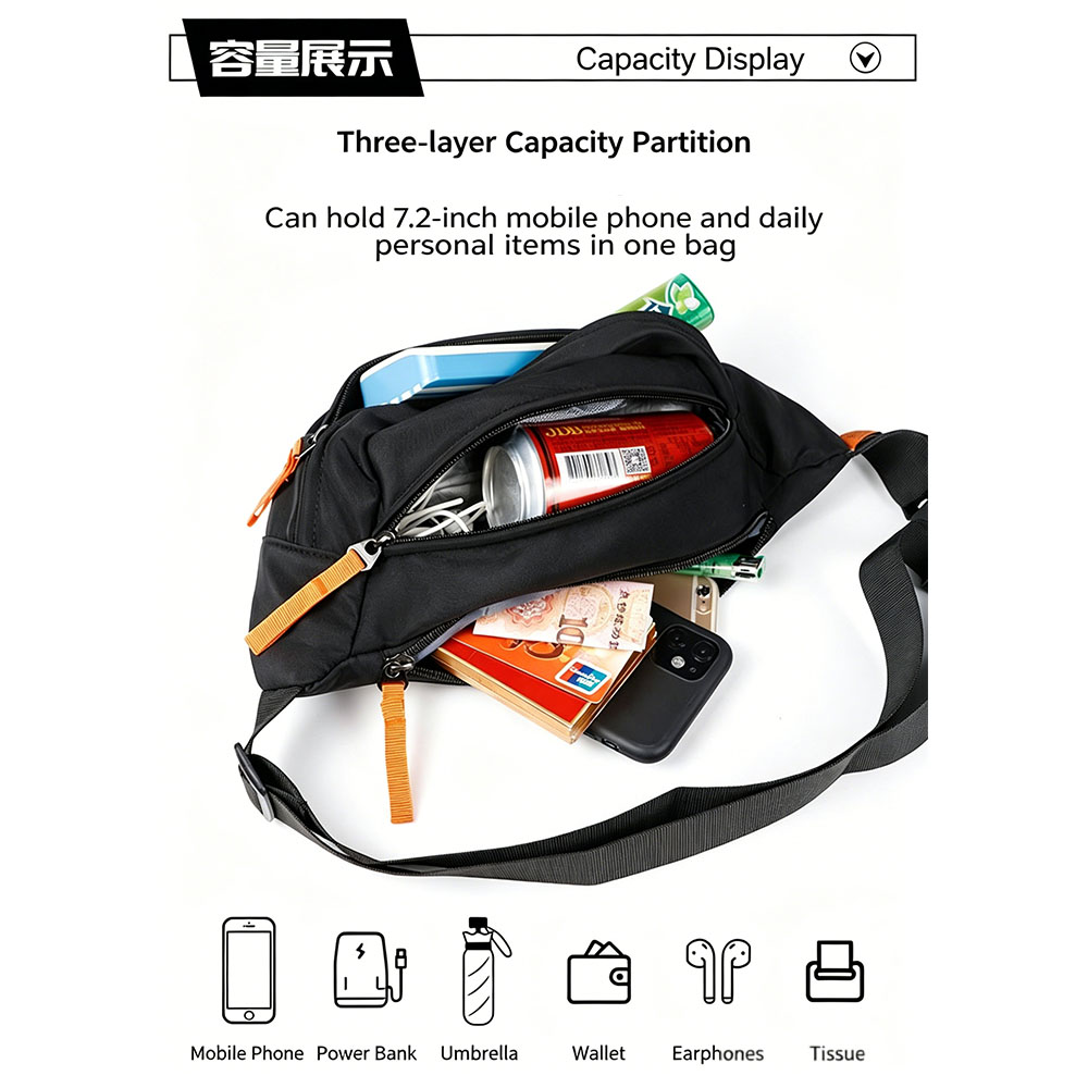 Riñonera Casual de Uso Diario, - Waterproof Cycling Commute reseña y precio