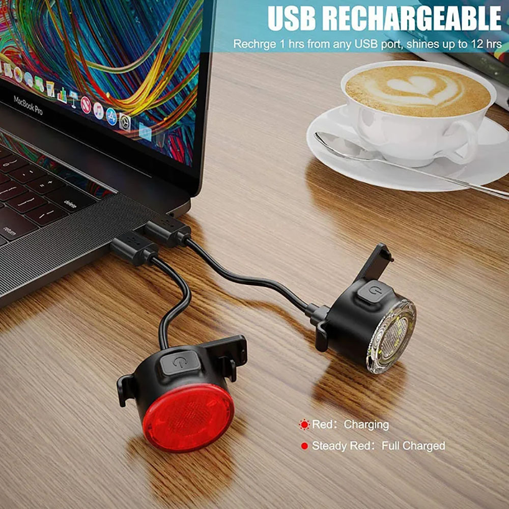 Juego de Luces LED Recargables - Bike Light Front Rear reseña y precio